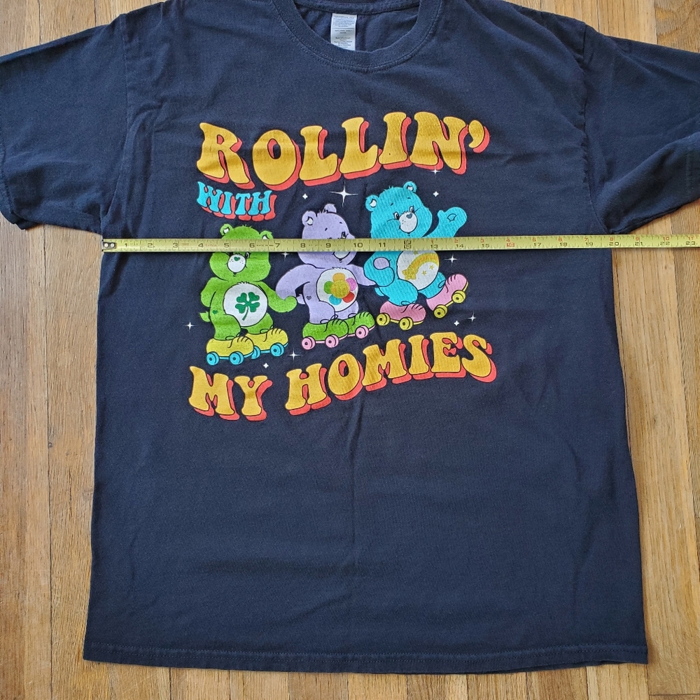 Carebears Rollin With My Homies Gildan Cotton Graphic Tshirt Unisex Size Large - Picture 3 of 6